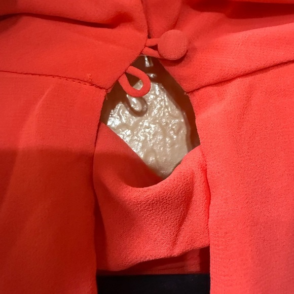 Karl Lagerfeld Vibrant Coral High-Low Dress - Picture 4 of 9